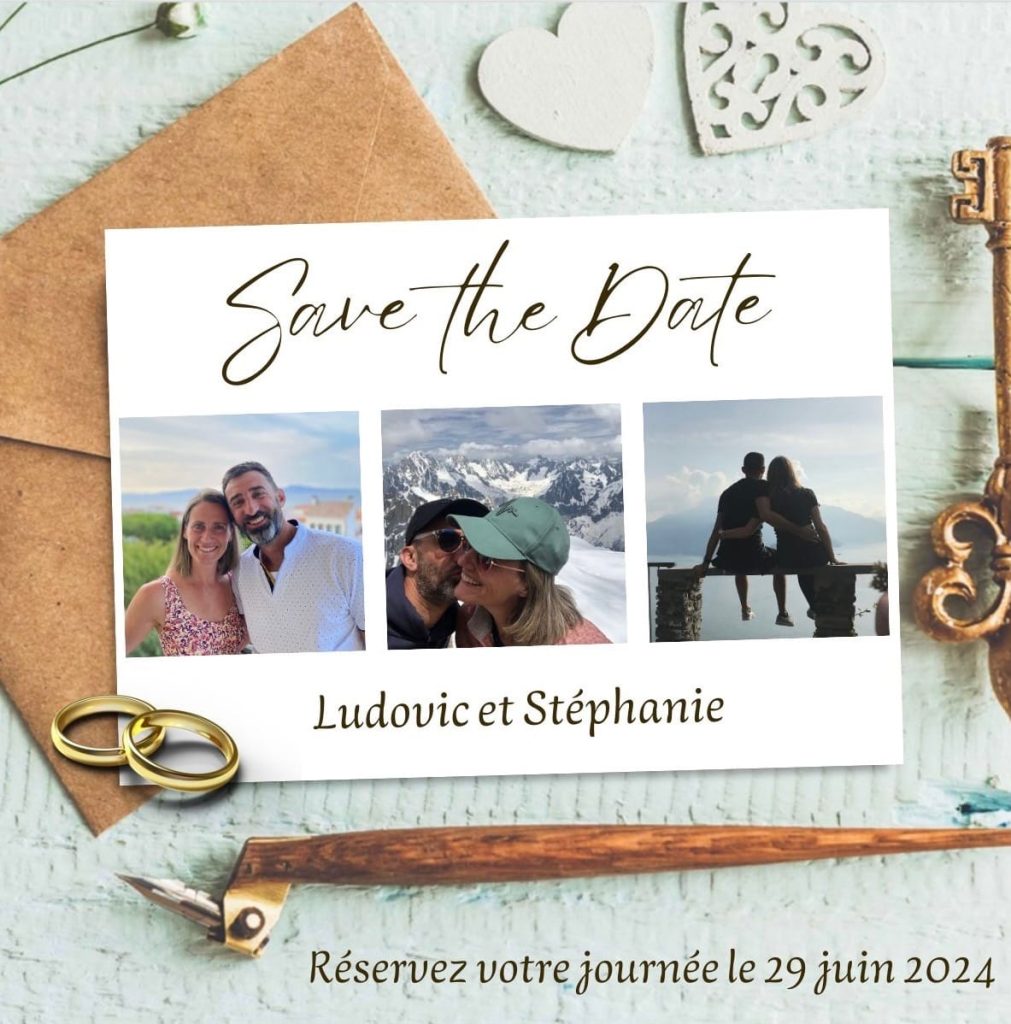 Carte d'invitation Save The Date